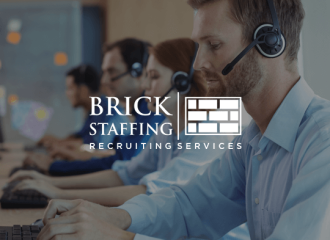 Brick Staffing logo.