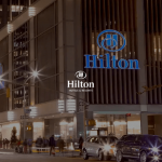 Hilton Hotels and Resorts logo.