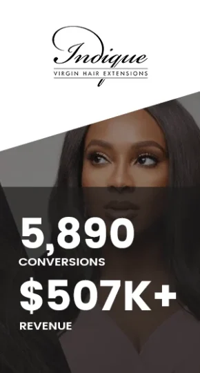 LYFE Marketing helped Indique Hair Generate $500K Revenue